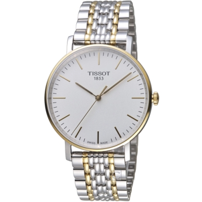 TISSOT 天梭 官方授權EVERYTIME 經典雋永手錶 畢業禮物首選(T1094102203100)38mm