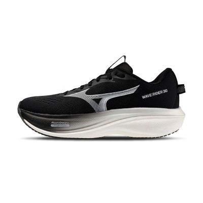 Mizuno Wave Rider 30 男鞋 女鞋 黑 緩震 運動 慢跑鞋 J1GU2621-81