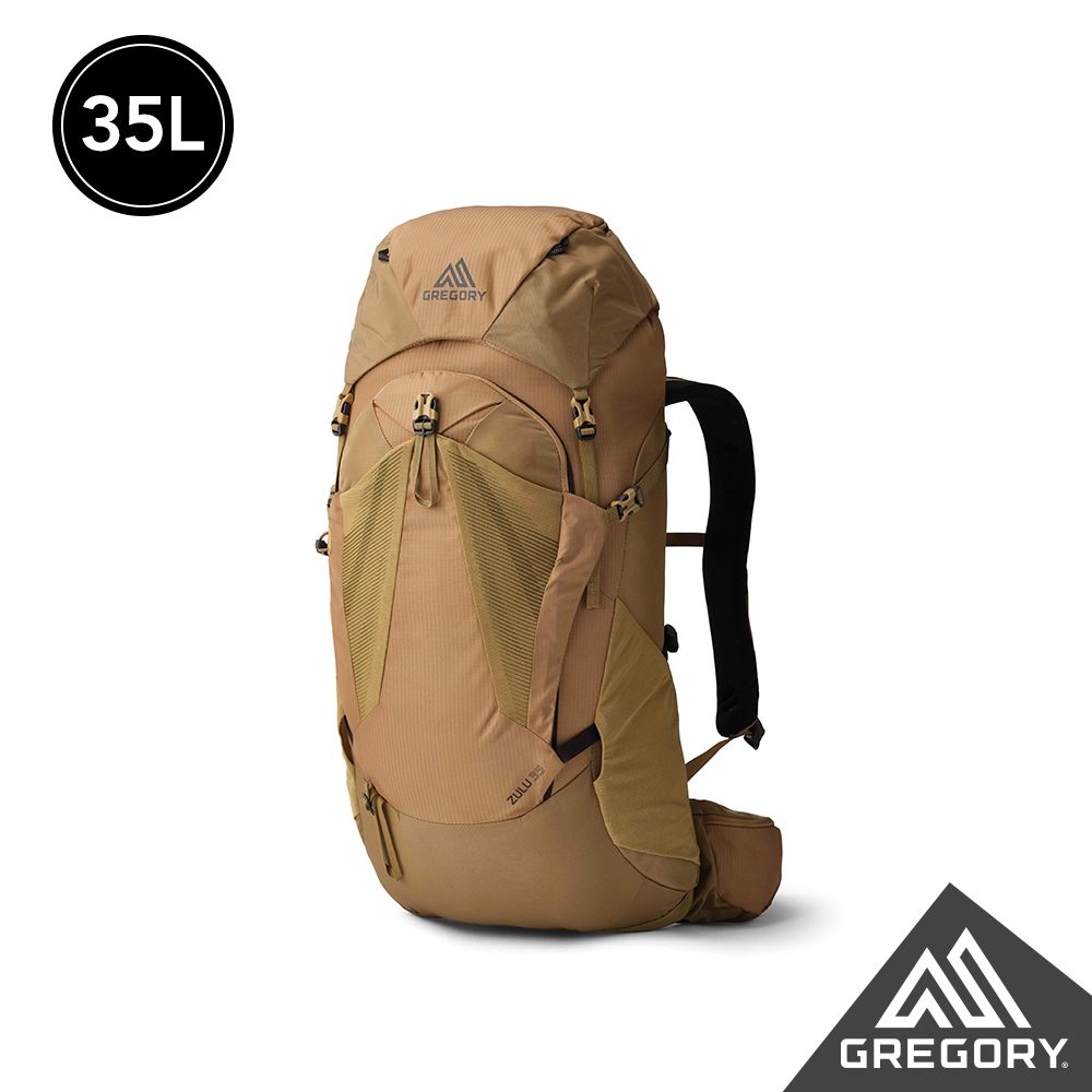Gregory 35L ZULU 登山背包 沙褐色 (抗撕裂 耐用 登山包 多日登山 水袋)