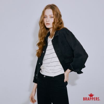BRAPPERS 女款 彈性牛仔外套-黑
