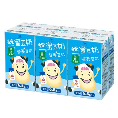 統一蜜豆奶 營養+豆奶 牛奶口味 (250mlx6入)