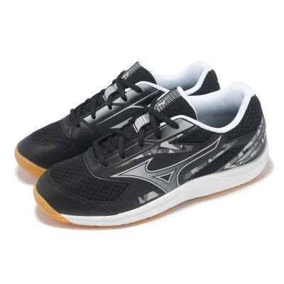 Mizuno 羽球鞋 Sky Blaster 4 寬楦 男鞋 女鞋 黑 灰 止滑 室內運動 羽排鞋 美津濃 71GA2533-16