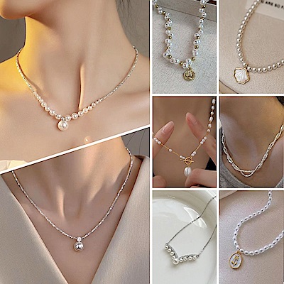 Gulicc 買一送一 輕奢典藏 水晶珍珠項鍊(送禮推薦)