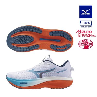 MIZUNO美津濃 WAVE RIDER 30 男 4E超寬楦 慢跑鞋-白 J1GM262151