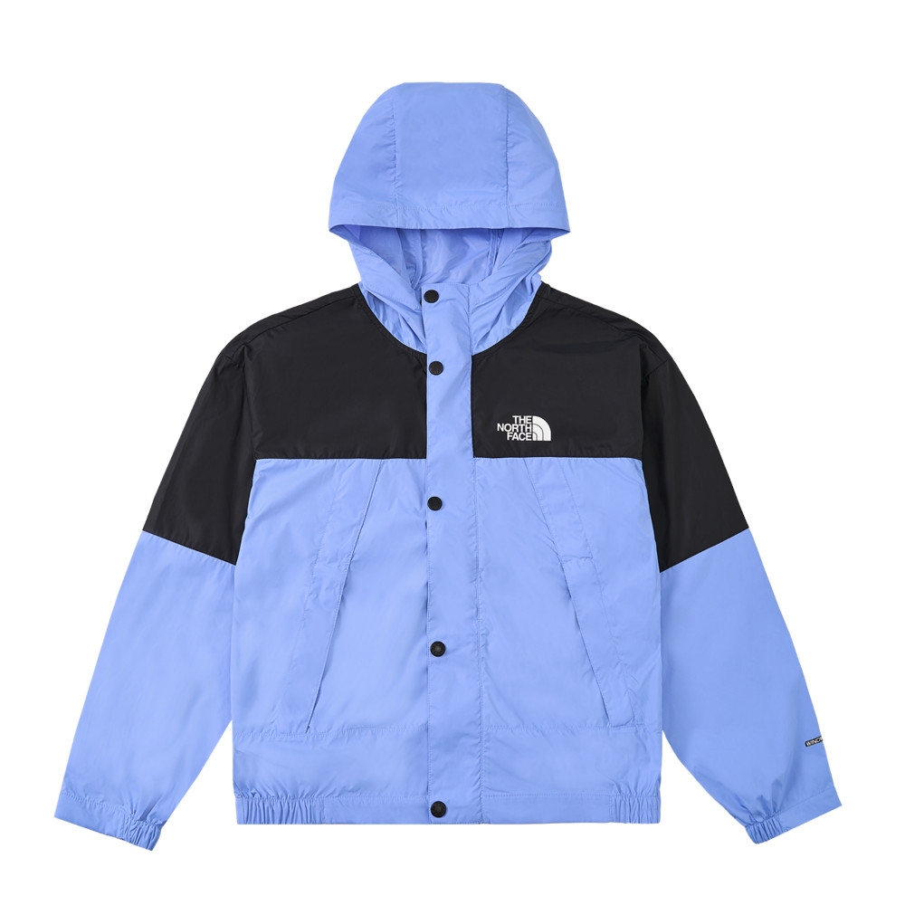 The North Face 官方旗艦】北面兒童藍色DWR防潑水防曬防風外套