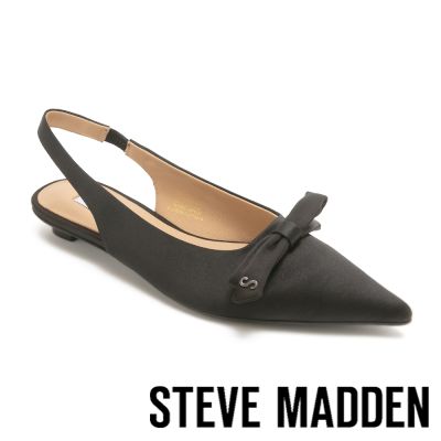 STEVE MADDEN-簡約蝴蝶結前包低跟鞋 TWCOCO-黑色