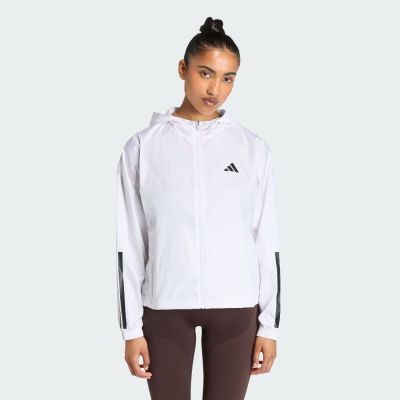 【adidas 愛迪達】 防風連帽外套 女 KC7655