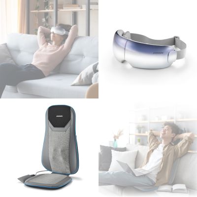 JOHNSON喬山 JOHNSON超薄指壓背墊RT2160+舒眼摩C28 解放組