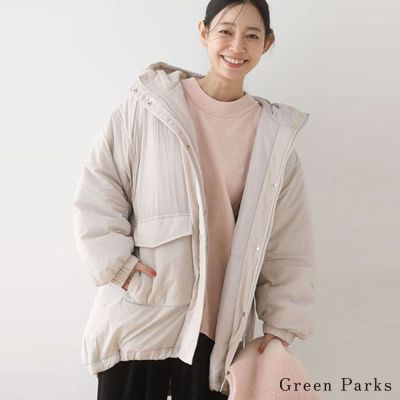 〚Green Parks〛保暖立領設計連帽外套