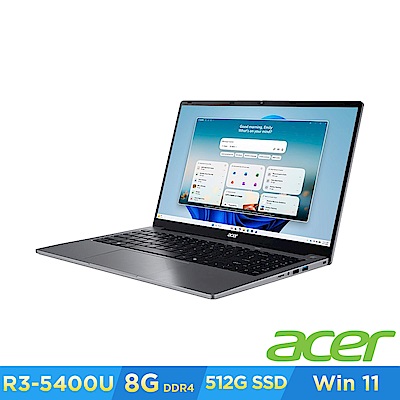 Acer 宏碁 Aspire Lite AL15-47P-R007 15.6吋輕薄效能筆電(R3-5400U/8GB/512GB/Win11)