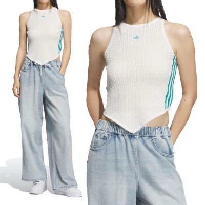 Adidas NEW CN TANK 女款 白色 亞規 修身 圓領 削肩 運動 休閒 背心 KC5850