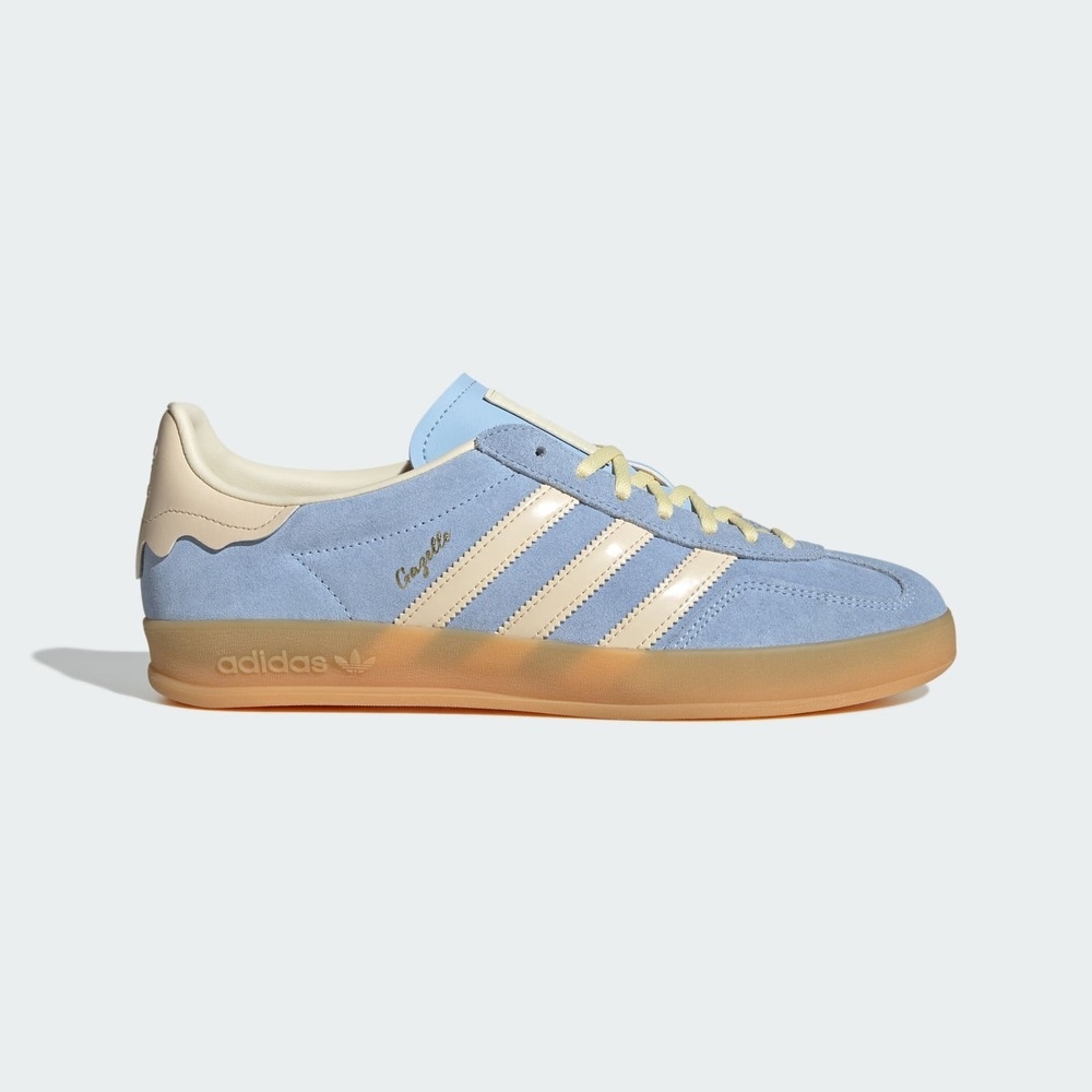 Adidas Gazelle Indoor JR8029 女 運動休閒鞋 德訓鞋 復古 舒適 水藍 米
