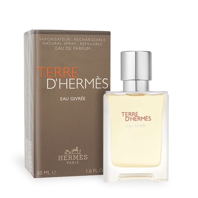 HERMES 愛馬仕Eau Givrée 大地冷冽之水男性淡香精50ml EDP-香水航空版