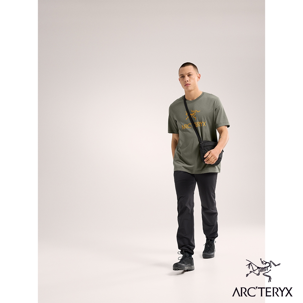 Arcteryx 始祖鳥官方直營】男Arc'Word LOGO 短袖休閒Tee 糧草綠| 短袖