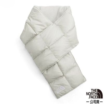 【The North Face】PUFFY SCARF 輕量保暖防潑圍脖.圍巾.領巾.頸套 / 8F5H-MYB 羽雲灰
