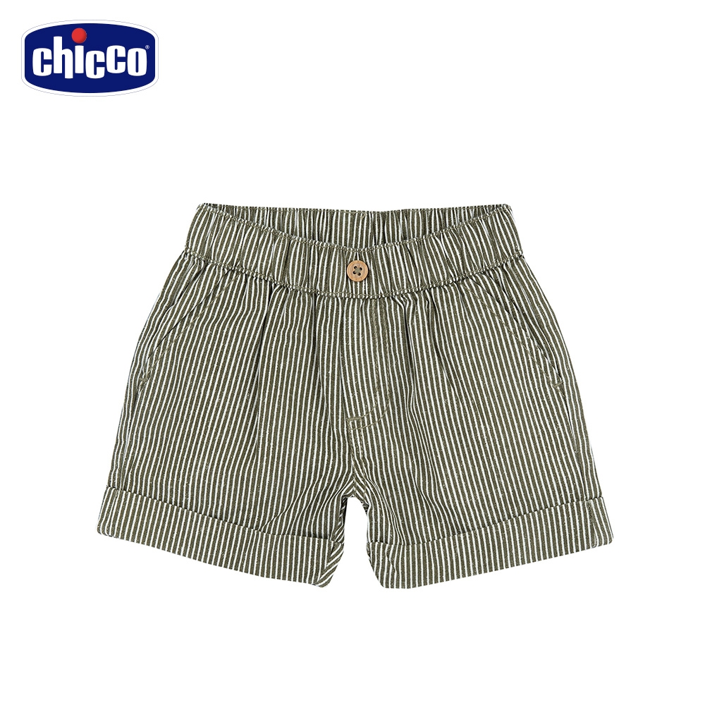 chicco官方直營-塗鴉恐龍-細直條反折短褲