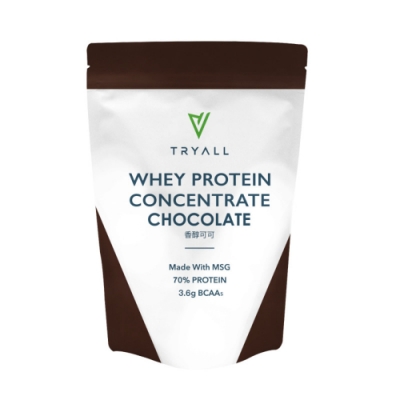 [台灣 Tryall] 濃縮乳清蛋白粉(500g/袋)-任選均一價