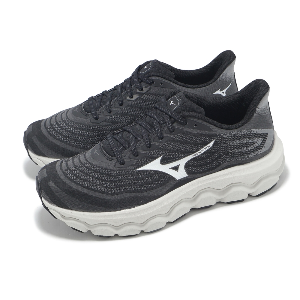 Mizuno 慢跑鞋Wave Horizon 8 男鞋超寬楦灰緩震運動鞋美津濃J1GC2531