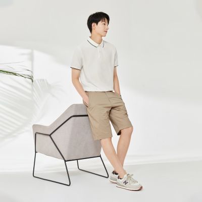 GIORDANO 男裝涼感抗菌防蟎撞色領POLO衫【多色任選】