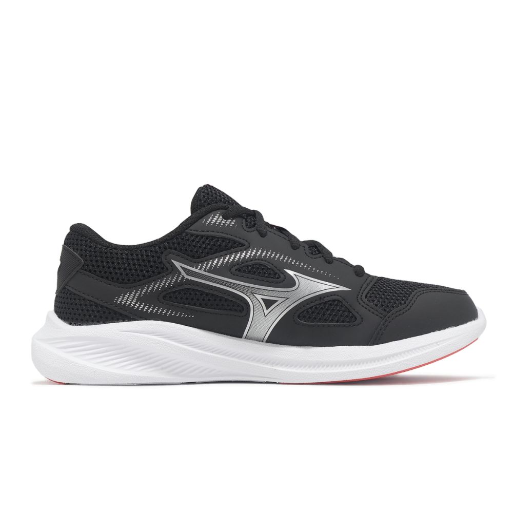 Mizuno 慢跑鞋Maximizer 27 寬楦女鞋黑銀運動鞋基本款美津濃K1GA2501