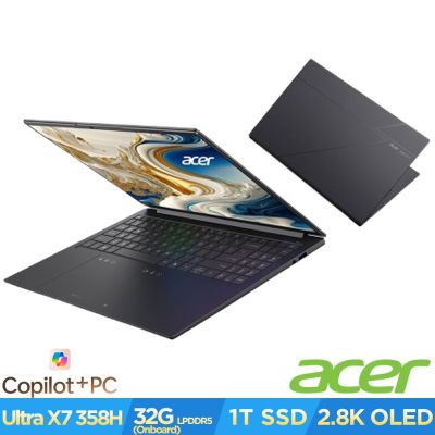 Acer 宏碁 Swift Go AI SFG16-I71-76ZJ 16吋AI OLED輕薄筆電(Core Ultra X7 358H/32G/1TB/Win11)