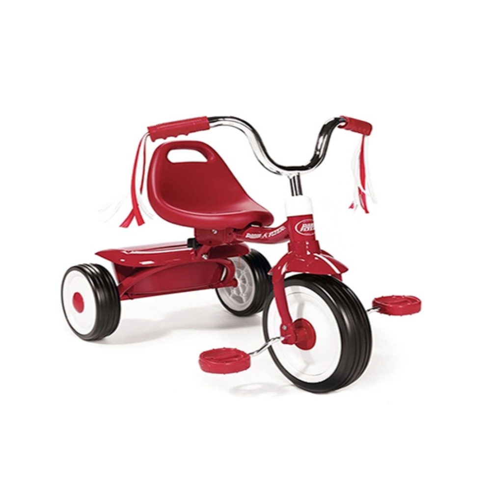 美國【Radio Flyer】紅騎士折疊三輪車(彎把) | 幼兒三輪車| Yahoo購物中心