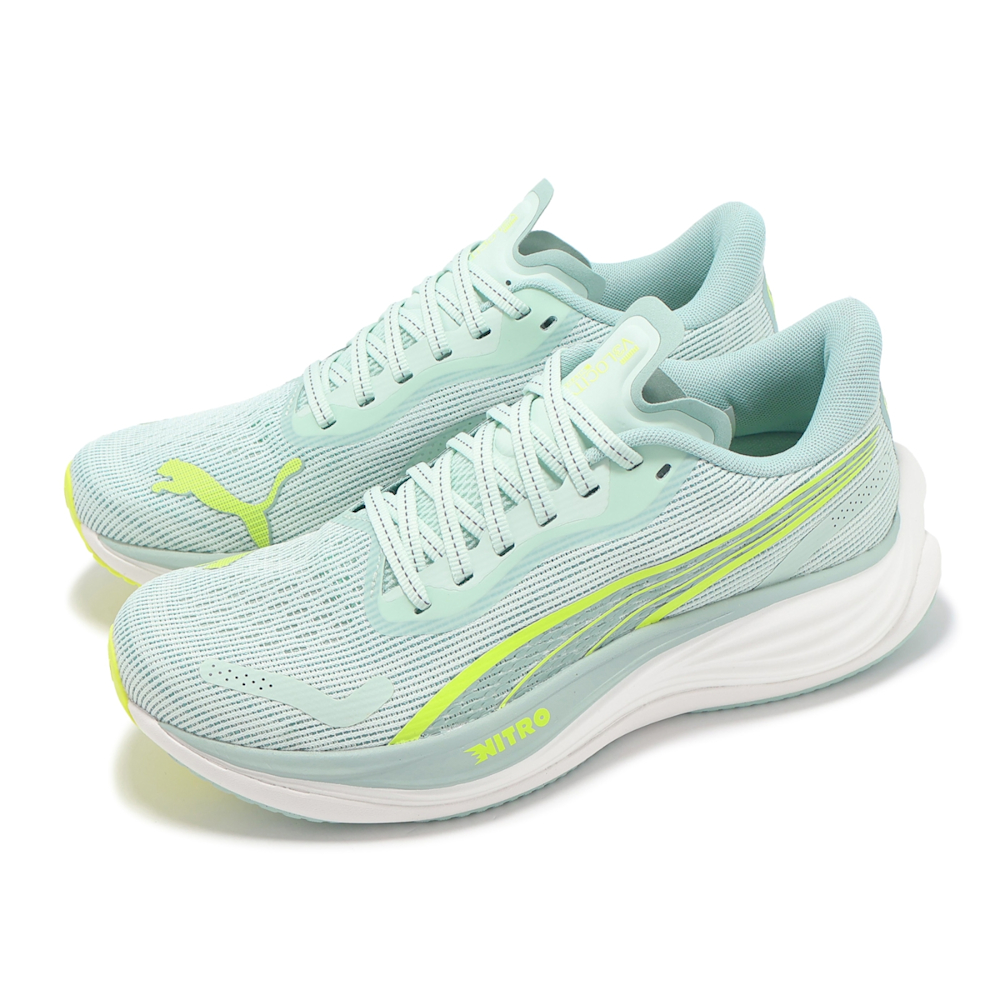 Puma 慢跑鞋 Velocity Nitro 3 Wn 女鞋 水藍 綠 氮氣中底 緩衝 輕量 運動鞋 37774926