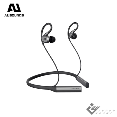 Ausounds AU-Flex 頸掛式藍芽耳機，支援 Bluetooth 5.0，連線範圍達 10 公尺，內建麥克風與 Type-C 充電線，適合運動與日常使用。具備 IPX5 防水等級，提供 SBC、AAC、LDAC 音源編碼，音質清晰，續航力長達 22 小時（一般模式）或 10 小時（ANC 模式）。附贈 3 組矽膠耳塞與輕量旅行收納袋，適合 iOS 與 Android 系統。