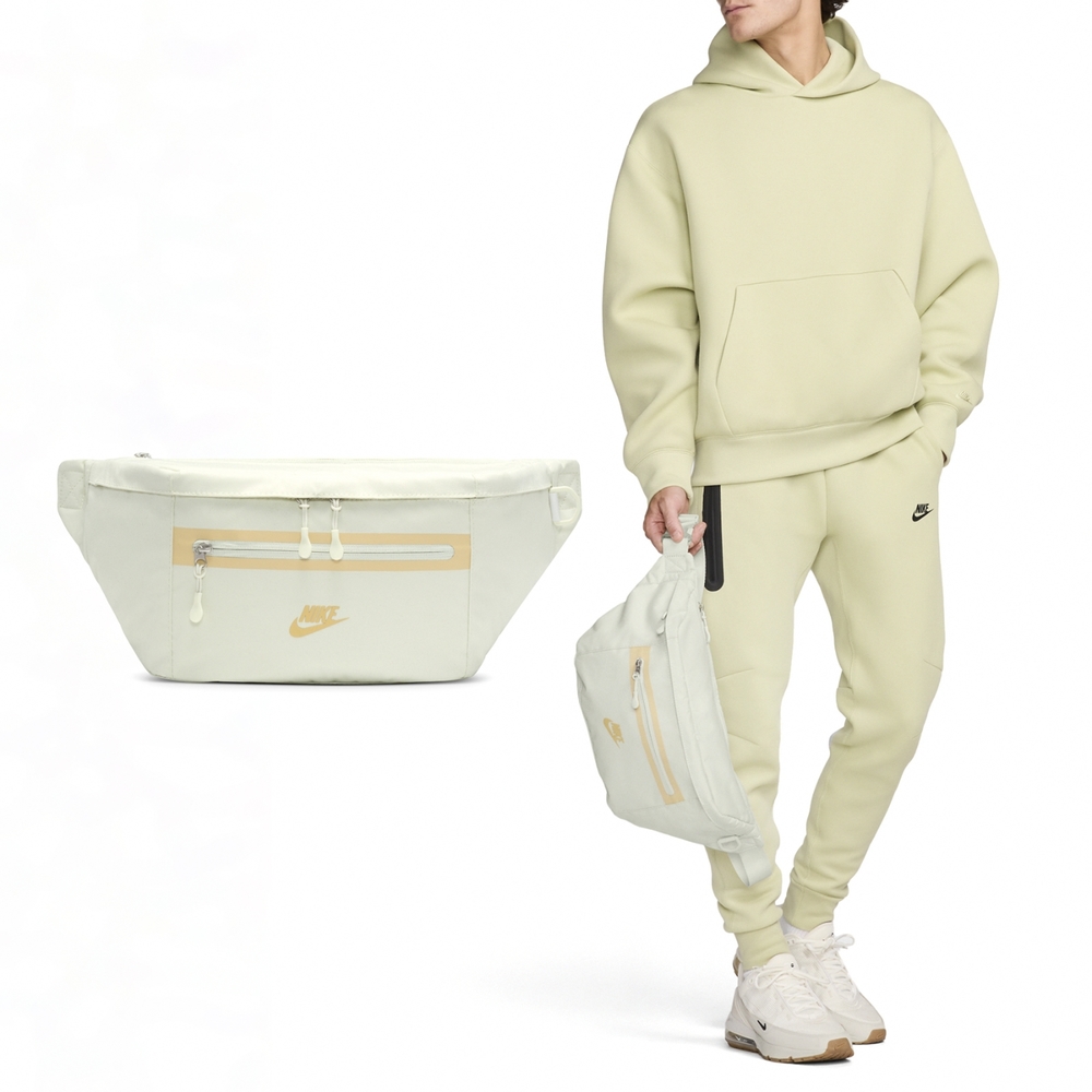 Nike 腰包 Elemental Premium Waist Pack 綠 黃 可調背帶 隨行包 小包 DN2556-020