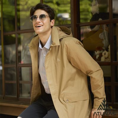 【ATUNAS 歐都納】男款都會GORE-TEX 2L+羽絨中長版2IN1外套A1GT2513M卡其/防水/防風/透氣/都會休閒
