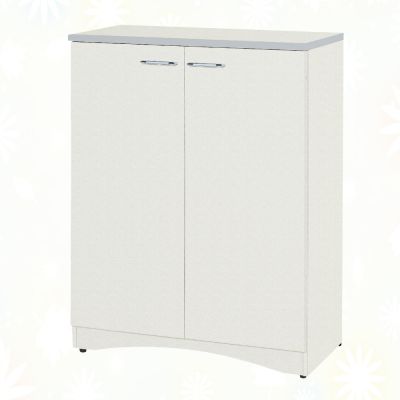 文創集-南亞塑鋼  山亞 南亞塑鋼2.7尺二開門鞋櫃-81.4x36.5x103.5cm免組