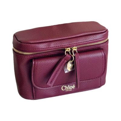 Chloé 酒紅皮革隨身包