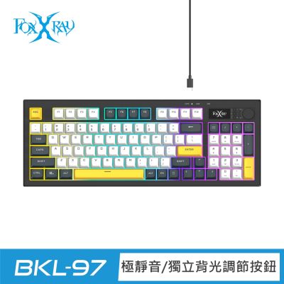 FOXXRAY 烈影旋鈕式極致靜音電競鍵盤
