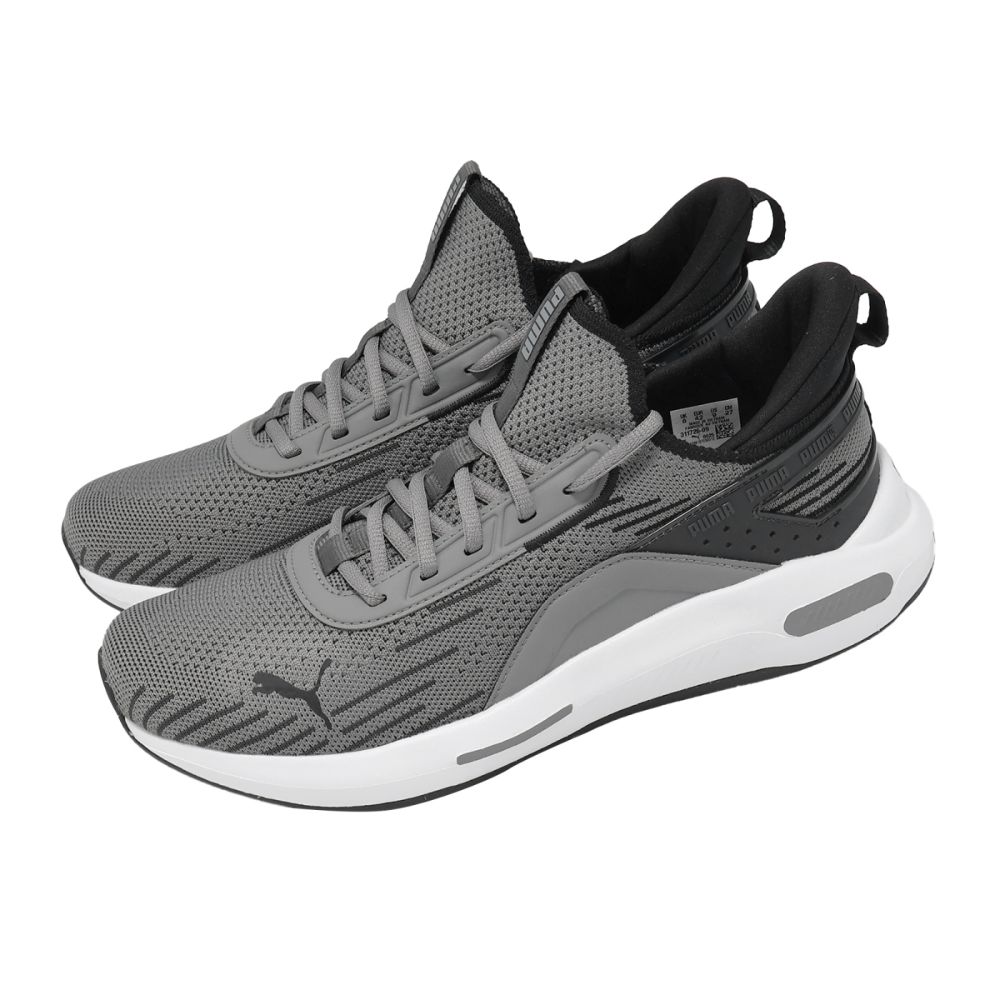 Puma 慢跑鞋 Softride Enzo 5 Hype 男鞋 灰 黑 緩震 支撐 穩定 311726-09