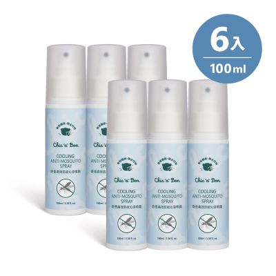 奇哥官方旗艦 高效防蚊沁涼噴霧100ml 6入