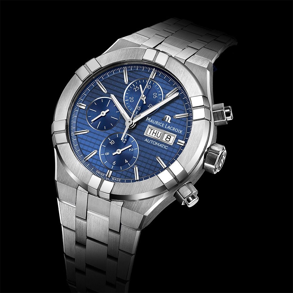 Maurice Lacroix 艾美錶 AIKON 計時機械錶 開學換新季 送禮推薦-44mm AI6038-SS002-430-1