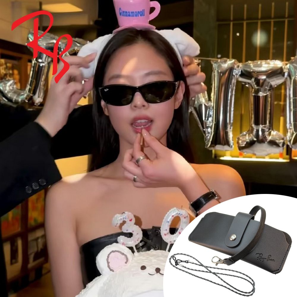 RayBan 雷朋 Daddy-o Jennie生日同款太陽眼鏡 RB2016 601/31 黑框墨綠鏡片 公司貨(贈RAYBAN眼鏡掛袋)