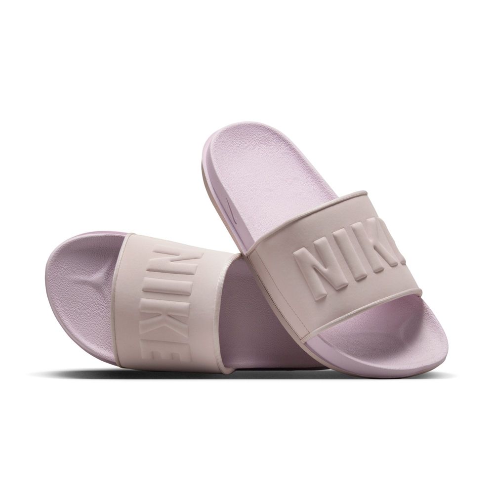 NIKE WMNS NIKE OFFCOURT SLIDE 女鞋 運動拖鞋 拖鞋 柔軟 緩震 止滑 粉紅米白色-BQ4632606