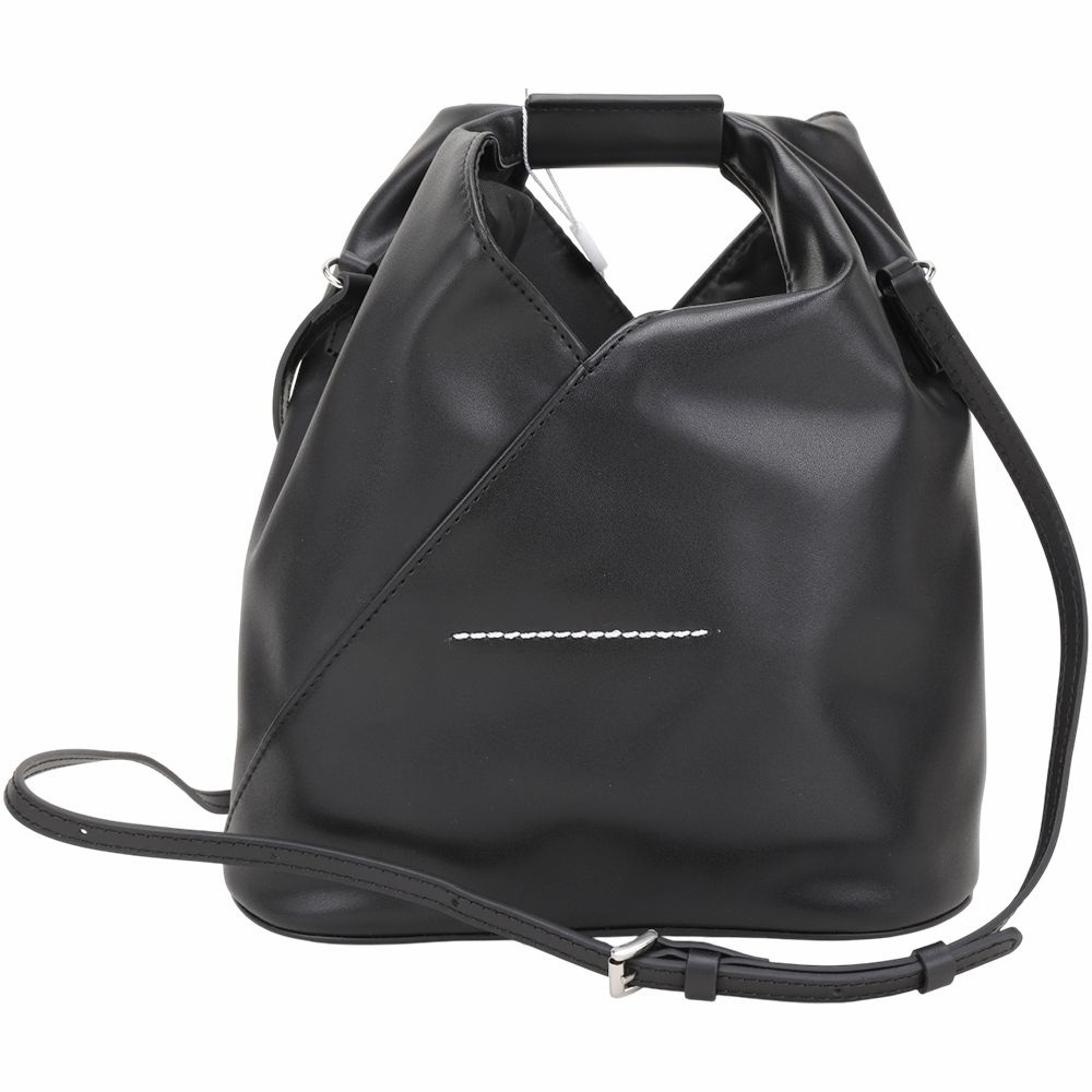 【极美品】 MM6 日本款托特包 黑色 MM6 MAISON MARGIELA Japanese 皮革手提/斜背托特包(黑色) | 歐系精品