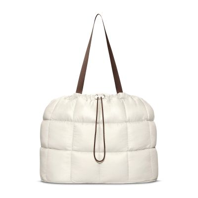 Nike Nsw Puffle Tote 2.0 白色 束口 雲朵包 大容量 手提 托特包 肩背包 HQ0220-072