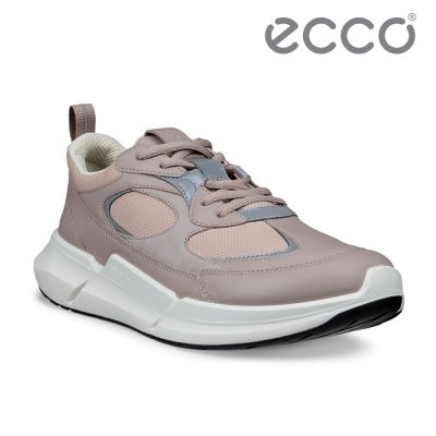 ECCO BIOM 2.2 W 健步都會織物皮革休閒運動鞋 女鞋 灰粉色/裸粉色