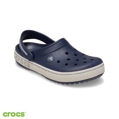 Crocs卡駱馳 (中性鞋) 卡駱馳 Crocband Heritage 卡駱班仿舊克駱格 中性鞋-深藍色 213224-410