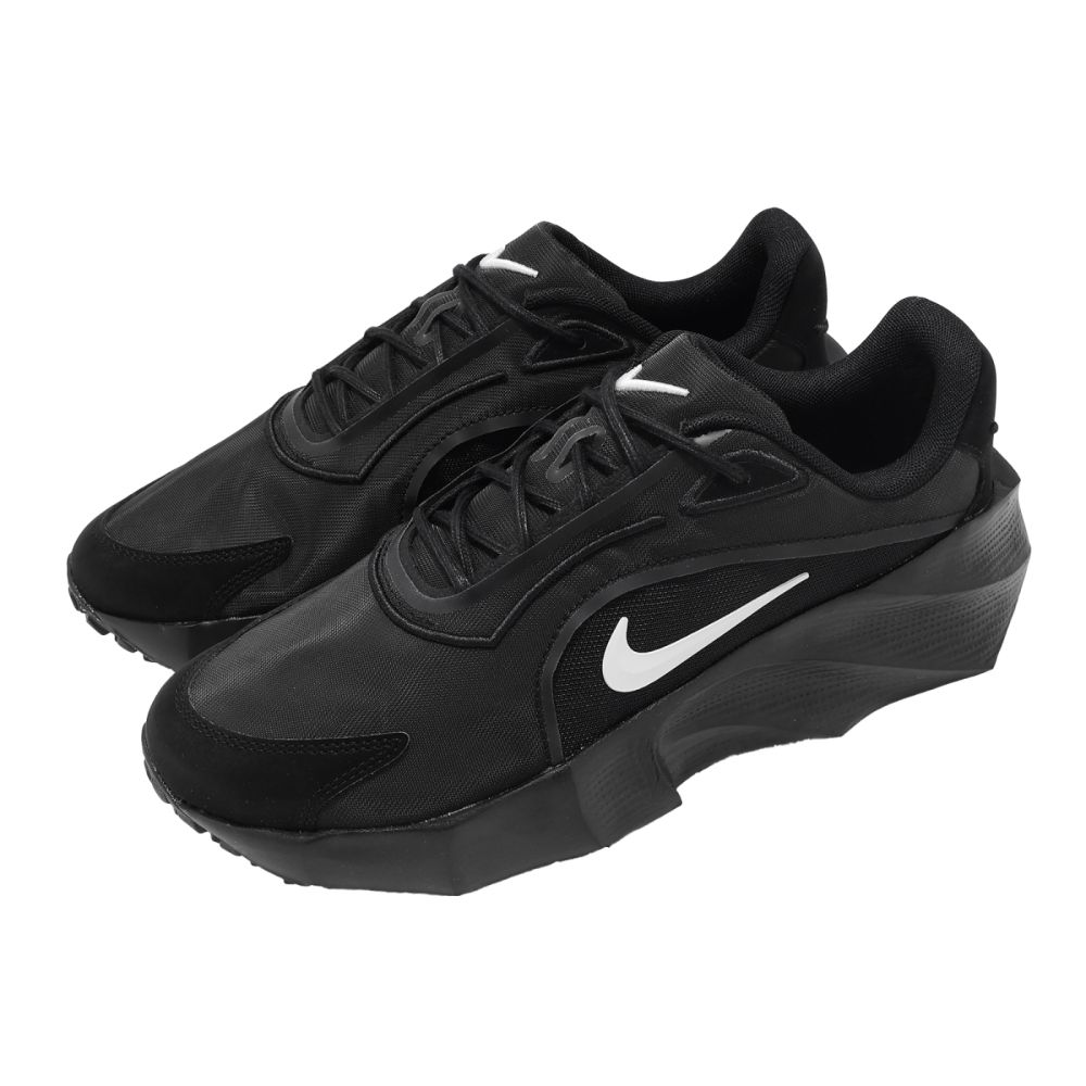 Nike 休閒鞋 Wmns Aura Edge 女鞋 黑 白 運動鞋 HQ7025-003