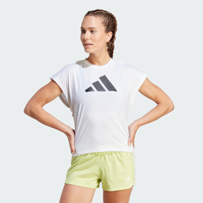 adidas 愛迪達 短袖上衣 女 運動 亞規 白 IM4743