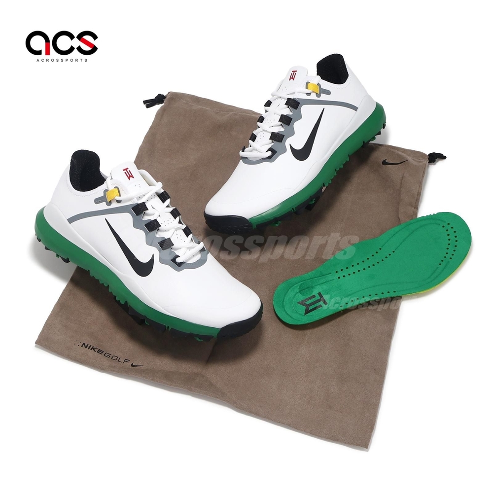 Nike 高爾夫球鞋TW 13 男鞋寬楦白黑防潑水老虎伍茲皮革運動鞋DR5753