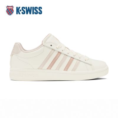 K-SWISS 時尚運動鞋 COURT TIEBREAK II 休閒 女鞋 米白乾燥粉色 94413-150-M