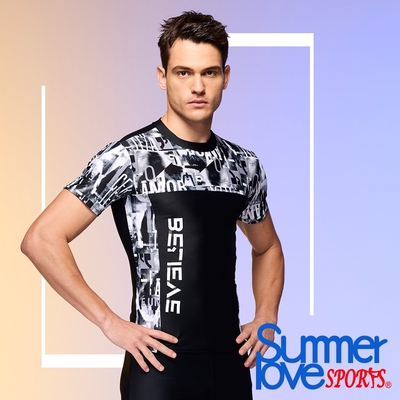 SUMMER LOVE 夏之戀 SPORTS大男短袖衝浪裝上衣(C24908)
