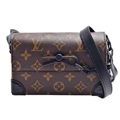 LV Louis Vuitton路易威登 M83613經典Steamer系列Monogram印花帆布翻蓋斜背包