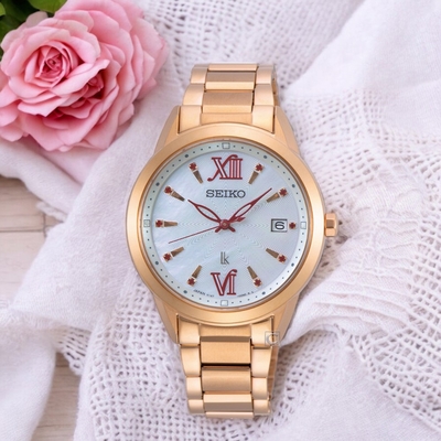 SEIKO 精工錶 LUKIA優雅自信 太陽能錶 女錶 藍寶石水晶鏡面-V147-0CL0K/SUT392J1 SK043
