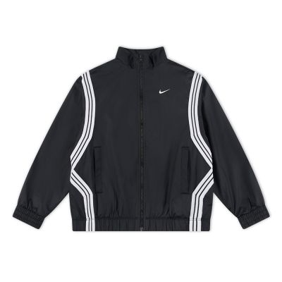 Nike K Nk Rpl Crossover Jkt 大童 黑色 防潑水 運動 立領 外套 FZ5233-010